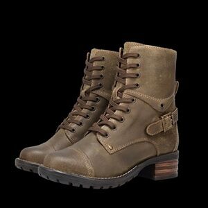 TAOS | Leather and Suede Olive ‘Crave’ Boot